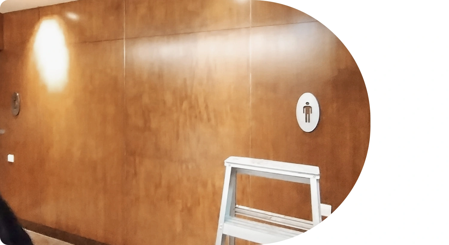 Toilet look before Wood Laminate Installation